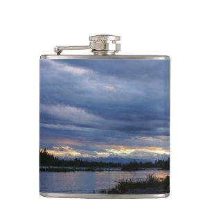 Mitternacht Alaska Sunset Flachmann