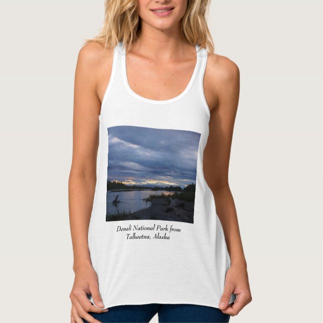 Mitternacht Alaska Sunset Tank Top (Vorderseite)