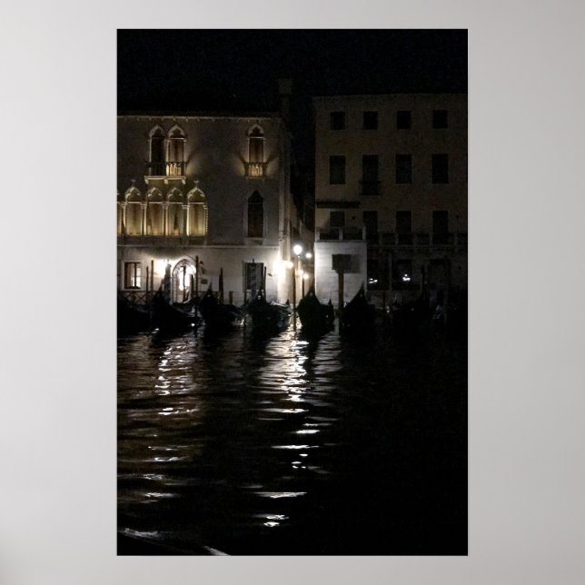 Mitternacht am Canale Grande Poster (Vorne)