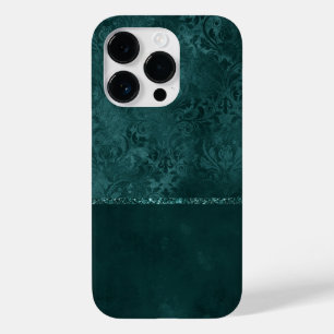 Mitternacht Aquamarin Romance   Dunkler Satiny Gru Case-Mate iPhone 14 Pro Hülle