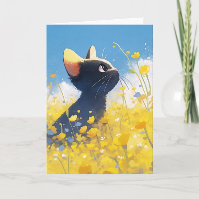 Mitternacht auf der Wiese Karte (Vorderseite)