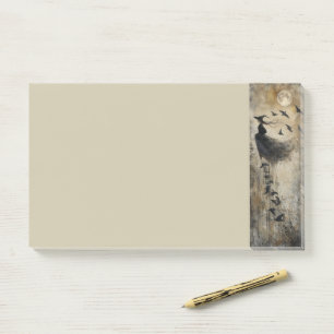 Mitternacht Aufstieg: Flug der Raven Hexe Post-it Klebezettel