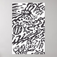 "Mitternacht" B&W Abstrakt