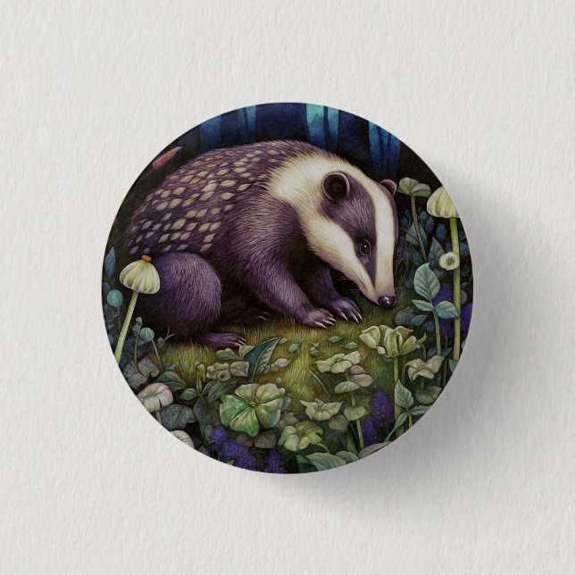 Mitternacht-Badknopf Button (Vorderseite)