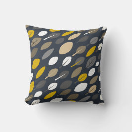 Mitternacht-Blätter Kissen