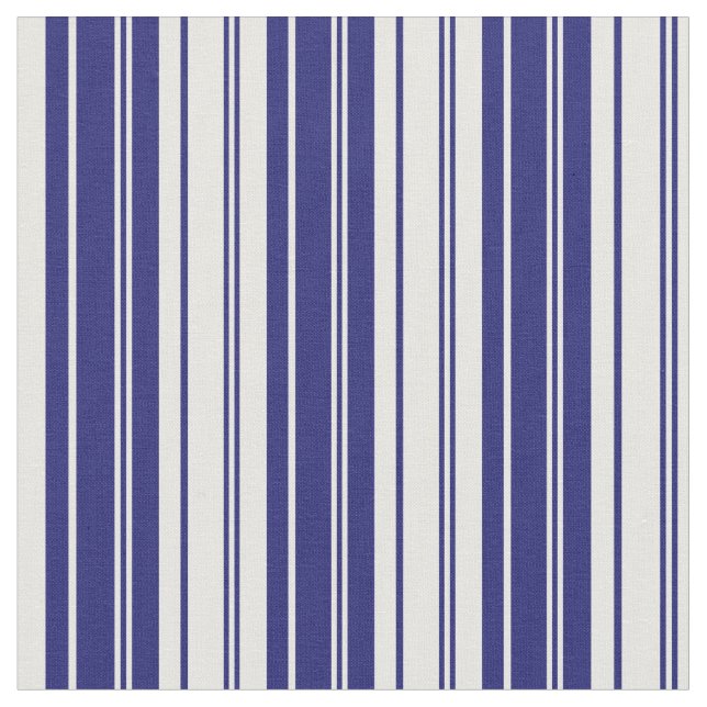 Mitternacht Blau und Weiß Farbmuster Stoff (Nahaufnahme)