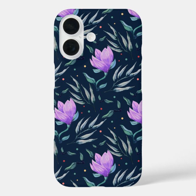 Mitternacht Bloom Case-Mate iPhone Hülle (Rückseite)