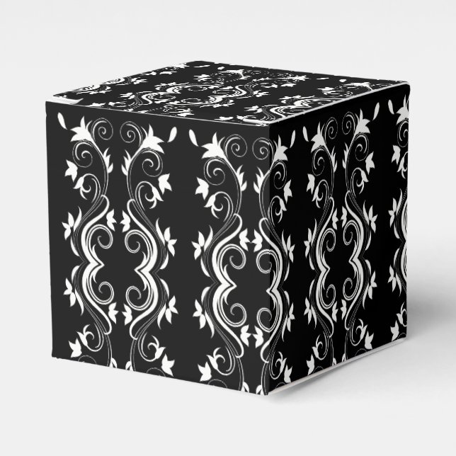 Mitternacht Bloom Favor Box Geschenkschachtel (Vorderseite)