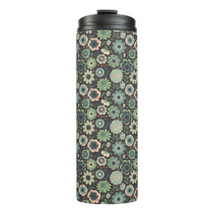 "Mitternacht Bloom Fiesta" Thermosbecher