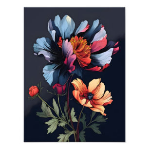 Mitternacht Bloom Fotodruck