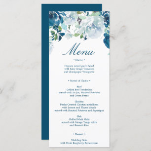 Mitternacht Blooms Wedding Menu Programm