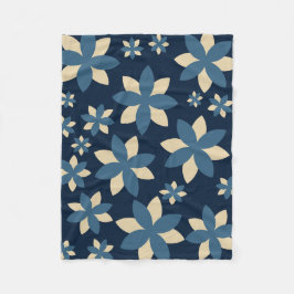 Mitternacht Blossom Blanket Fleecedecke