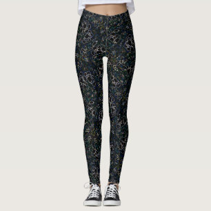 Mitternacht Blossom Elegance Leggings