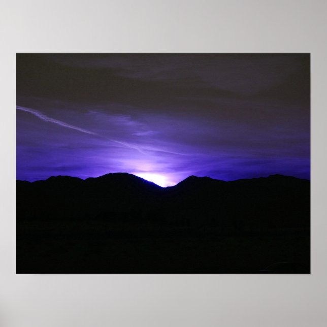 Mitternacht Blue Sky Poster (Vorne)