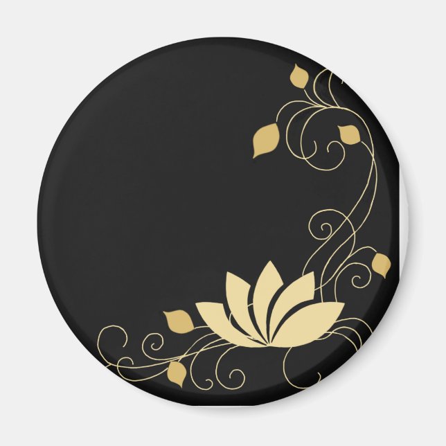 Mitternacht-Blume Magnet (Vorne)