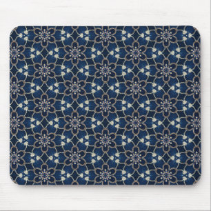 Mitternacht Blumen Muster Mousepad