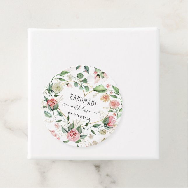 Mitternacht Blütenhandgemacht mit Liebe Herzblut Geschenkanhänger (Beispiel)