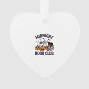 Mitternacht Buchclub Halloween-Lesedesign_1 Ornament