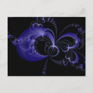 Mitternacht Butterfliegen Postkarte