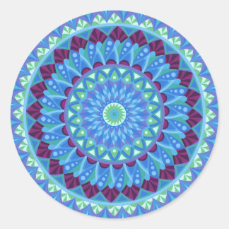 Mitternacht Dreams Mandala Runder Aufkleber