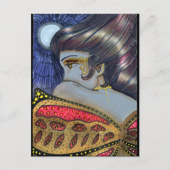 Mitternacht Fairy Postkarte (Vorderseite)