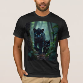 Mitternacht: Felinis Panther Pal T-Shirt