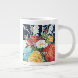 Mitternacht Florals I Jumbo-Tasse