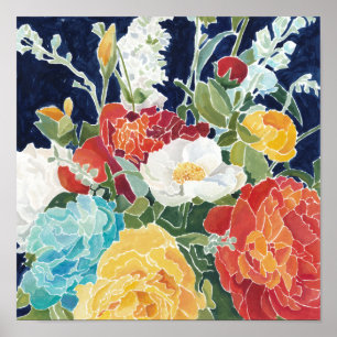 Mitternacht Florals I Poster