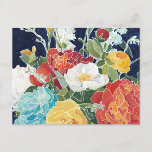 Mitternacht Florals I Postkarte