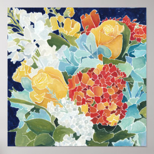 Mitternacht Florals II Poster