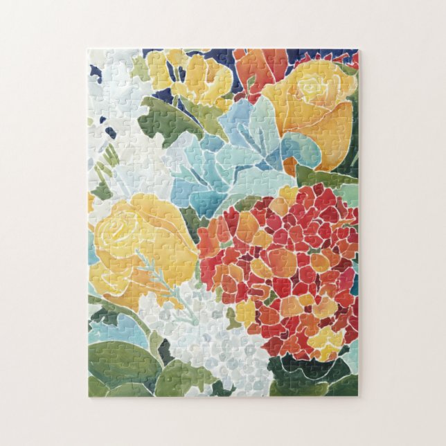 Mitternacht Florals II Puzzle (Vertikal)