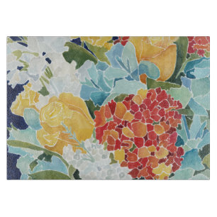 Mitternacht Florals II Schneidebrett