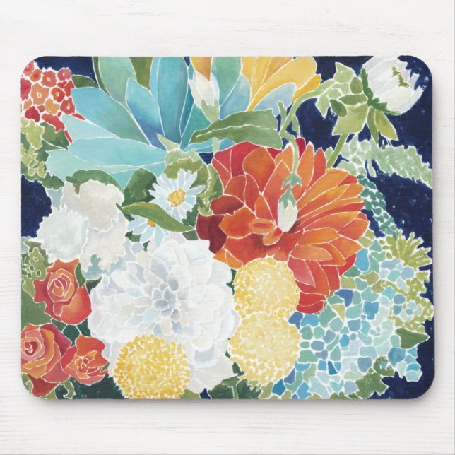 Mitternacht Florals III Mousepad (Vorne)