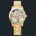 Mitternacht Florals IV Armbanduhr<br><div class="desc">floral</div>