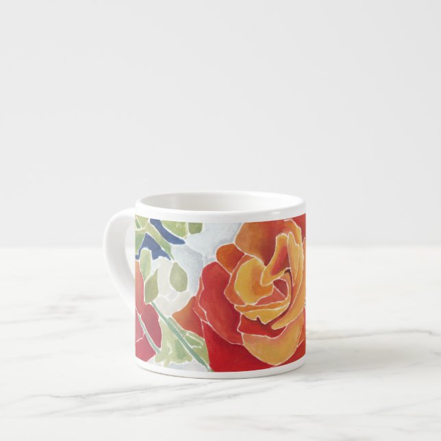 Mitternacht Florals IV Espressotasse (Vorderseite Links)