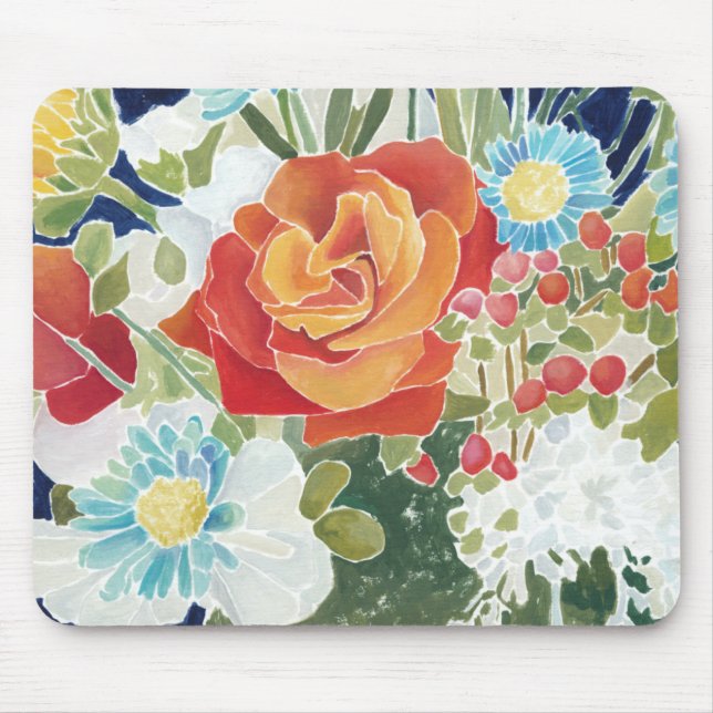 Mitternacht Florals IV Mousepad (Vorne)