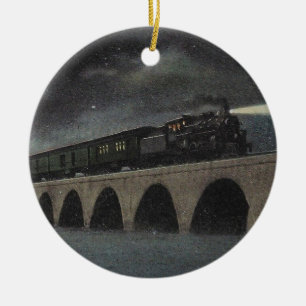 Mitternacht Florida Locomotive Keramik Ornament