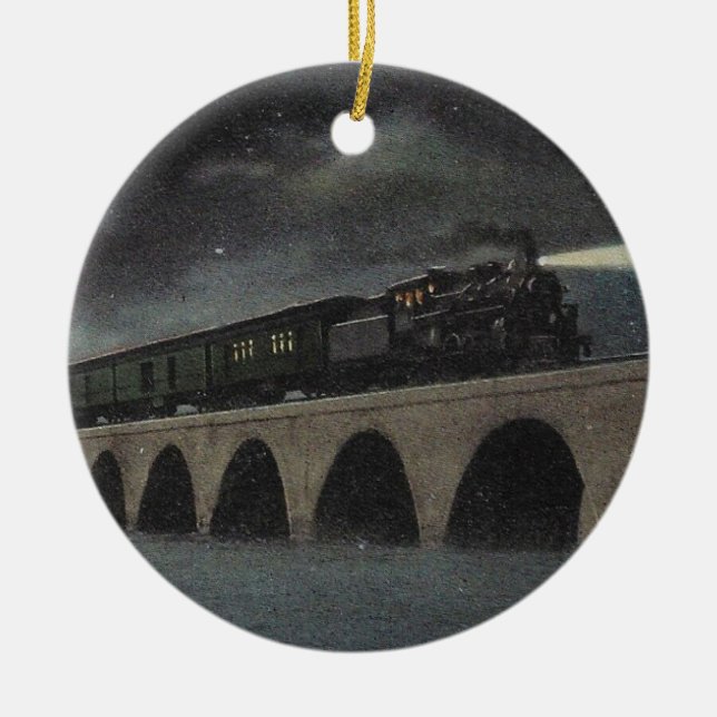 Mitternacht Florida Locomotive Keramik Ornament (Vorne)
