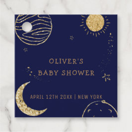 Mitternacht Galaxy Moon Star Babydusche Geschenkanhänger