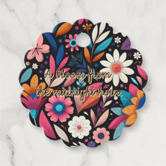 Mitternacht-Garten-Geschenk Geschenkanhänger