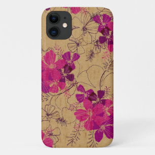 Mitternacht Garten Hawaiian Imitate Wood Pink Case-Mate iPhone Hülle