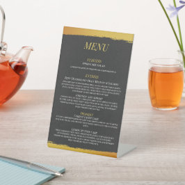 Mitternacht Goldene Hochzeitsmenü Sockelschild