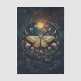 Mitternacht Gossamer Wings, Moth & Moon Seidenpapier