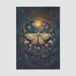 Mitternacht Gossamer Wings, Moth & Moon Seidenpapier