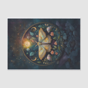 Mitternacht Gossamer Wings, Moth & Moon Seidenpapier