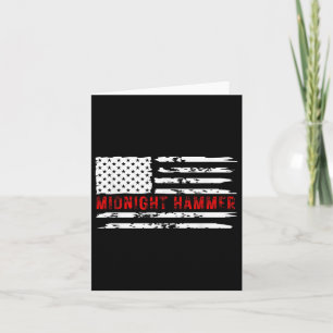 Mitternacht Hammer B-2 Stealth Jet Usa Flag Karte