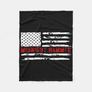 Mitternacht Hammer B-2 Stealth Jet USA-Flagge Fleecedecke