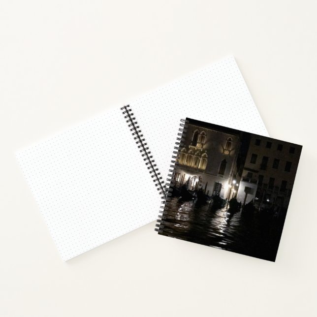 Mitternacht im Bullet Journal des Canal Grande Notizbuch (Innenseite)