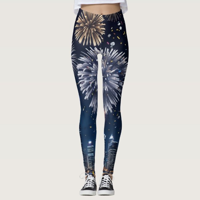 Mitternacht im Himmel Leggings (Vorderseite)