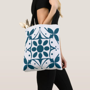 Mitternacht Indigo Mandala Tote Bag